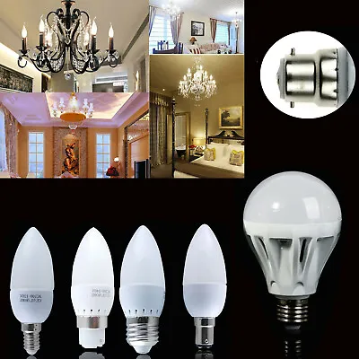 3/5/7/9W B22 LED Globe Bulb B15 E14 E27 G4 SMD Candle Light Lamp Home Decoration • $2.97