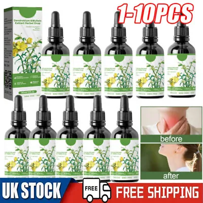 1-10x Dendrobium Mullein Extract - Powerful Lung Cleanse Respiratory Herbal Drop • £2.59