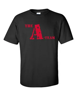 The A Team Retro TV Series Mr. T WORDS ONLY Men'sTee Shirt 806 • $13.99