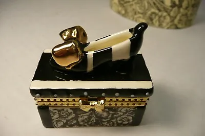 Mud Pie Trinket Box Shoe Box - Shoe Inside Shoe Collection New With Box • $14.99