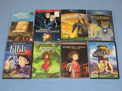 7 DVD Lot: Walt Disney's STUDIO GHIBLI (7 Ghibli Feature Films + Book!) MIYAZAKI • $44.99