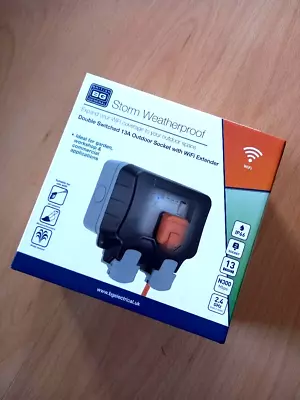 £15.99 • Buy Bg Storm Weatherproof Double Switched 13A Outdoor Socket With Wi-Fi Extender
