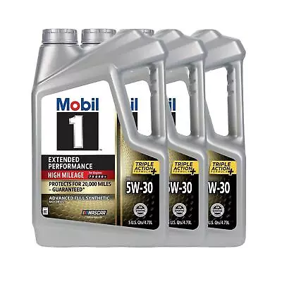 Mobil 1 123843 High Mileage Full Synthetic 5W-30 5 Qt Case/3 • $135.99