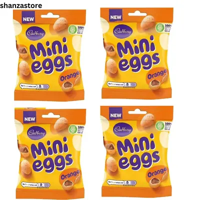 Cadbury Mini Orange Eggs 80g (Pack Of 4 ) Easter Mini Chocolate B.B.E 31/07/2024 • £12.99