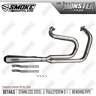 For Harley 2004-2013 Sportster 1200 XL1200 Full Exhaust 2 INTO 1 Forty Eight • $430