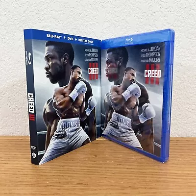 Creed III (Blu-Ray/DVD/Digital 2023) With Slipcover Michael B. Jordan SEALED! • $12.71