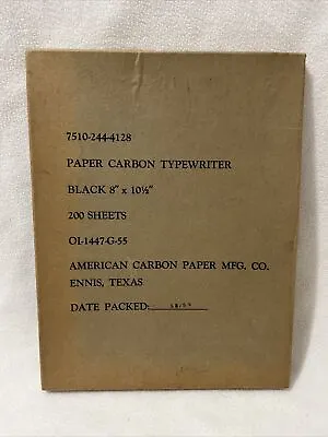 Vtg 1950s Paper Carbon Typewriter BOX ONLY NO PAPER Prop Collectible • $9.99