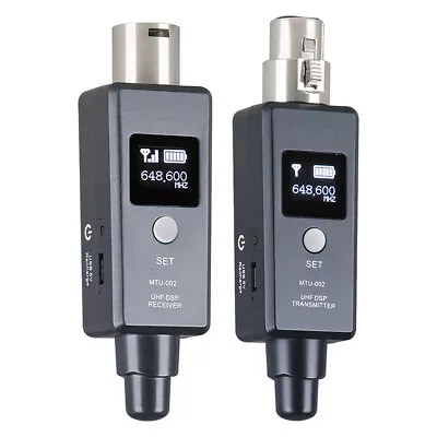 Wireless Microphone System XLR Mic Adapter Wireless Transmitter & Receiver O0L4 • $30.98