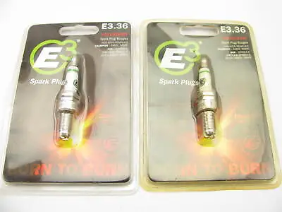 (2) E3 E3.36 Performance Spark Plugs For Harley Davidson V-Twin Sportster EVO • $17.99