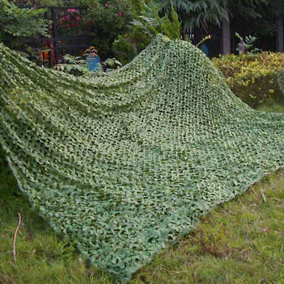 10M*1.5M Large Camouflage Net Camo Netting Camping Shooting Hunting Hide Cover • £15.39