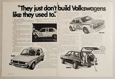 $13.48 • Buy 1977 Print Ad VW Volkswagen Rabbit,Scirocco,Dasher Wagon Crash Test Dummy