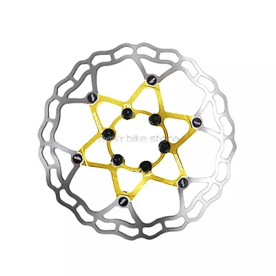 NEW ASHIMA The World's Lightest Rotor AiNEON Disc Rotor 180mm Gold 100g • $47.24