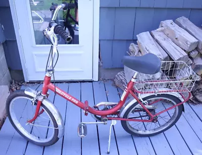 Vintage Bianchi CyclePro Folding Bicycle Bike 18  Wheels Sturmey Archer 3 Speed • $299.99