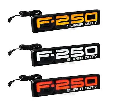 2008-2010 Ford F-250 Super Duty White Amber Or Red Illuminated Fender Emblems • $254.95