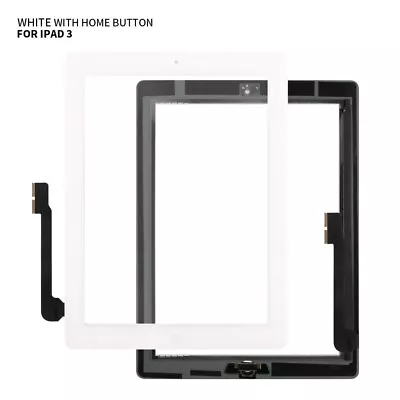 For IPad 3 4 Touch Screen For IPad 3 Glass Digitizer Replacement A1430 A1459 • £17.24