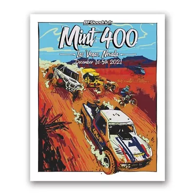 Official 2021 BFGoodrich Tires Mint 400 Print • $50