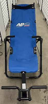 AB Lounge Sport Abdominal Workout Fitness Exercise Blue Lounger Chair • $90