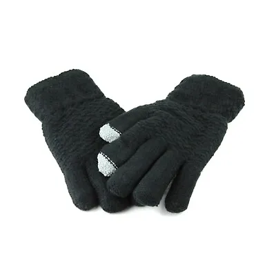 Winter Thick Thermal Insulated Knit Gloves Snow Windproof Warm Mittens Mens • $6.99
