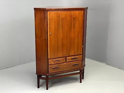 EB5948 Vintage Danish Rosewood Corner Cabinet 1960s Retro Mid Century MWOO • £400