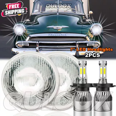 For Chevrolet Truck 1954-1957 3100 1956-1959 7Inch LED ROUND Headlights • $179.99