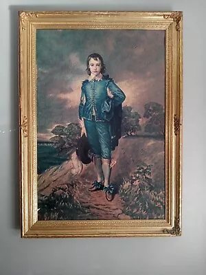 Vintage Blue Boy In Frame  • $450