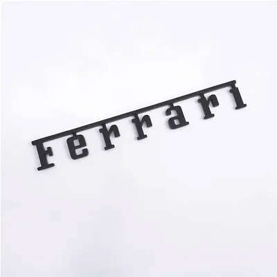 Ferrari  Rear  Badge Emblem Matte Black  1PC  New(fits Many) • $58