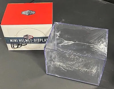 Brand New Mini Football Helmet Cube Display Case Box - Clear Acrylic Casing • $24.95