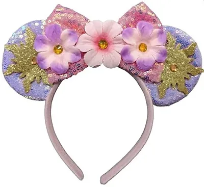 Minnie Mickey Mouse Ears Headband Disney Rapunzel Tangled Princess HANDMADE • $13.99