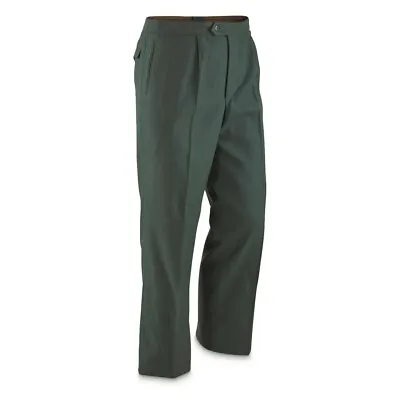 German Military Black Wool Blend Uniform Pants S To XL Grade 1 Free Shipping • $17.99