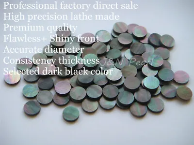 20+2pcs 10mm Black Mother Of Pearl Inlay Dots Materials Premium Grade • $9.35