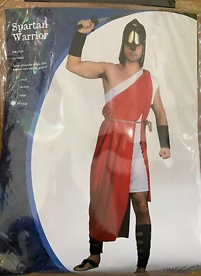 £12.99 • Buy Mens Spartan Warrior Costume Greek Roman Soldier Fancy Dress Gladiator Outfit.1c