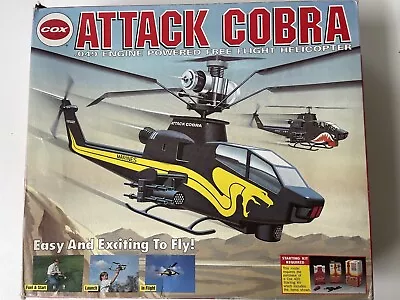 Cox Attack Cobra .049 Engine Powered Free Flight Helicopter • $345