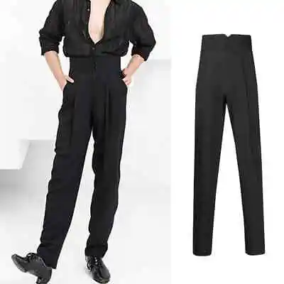 2023 New Latin Dance Pants For Men's Clothing High Waisted Dance Pants • $105.63