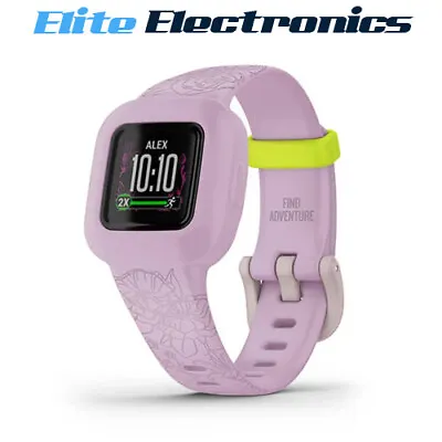 Garmin Vivofit Jr 3 Lilac Floral Activity Smart Watch 010-02441-21 • $159.85