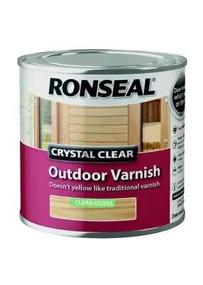 £12.99 • Buy 👉 Ronseal Interior And Exterior Varnish – Rainproof Layer Clear, Pine, Teak,