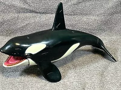 CHAP MEI Orca Whale Action Figure 11 Inch With Dorsal Fin Actuated Jaw Vintage • $14.99