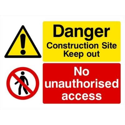 £69.98 • Buy Construction Site Keep Out No Access Sign