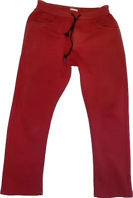 Lacoste Sweatpants Tracksuit Bottoms Track Pants Women Red XL Fleece • £24.08
