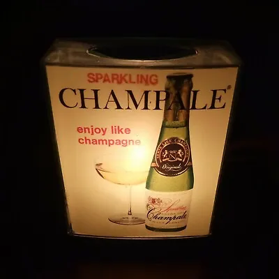 Vintage Sparkling CHAMPALE  Beer Light-Up  Electrical Bar Liquor Store Sign • $150