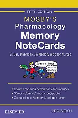 Mosby's Pharmacology Memory NoteCards: Visual Mnemonic And Memory Aids For... • $7.29