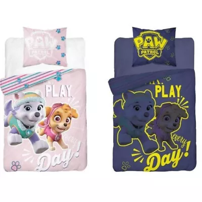 Paw Patrol Play Day Glow In The Dark Quilt Cover Set - Single Bed • $89.95