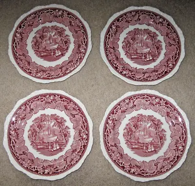 SET OF Mason’s Vista Ironstone China Red - Dinner Plates 10 3/4” • $49.99