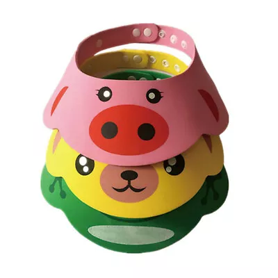 £3.49 • Buy BABY SHOWER CAP | Hair Wash Shield For Kids Bath Shampoo Eye Guard Visor Cap Hat