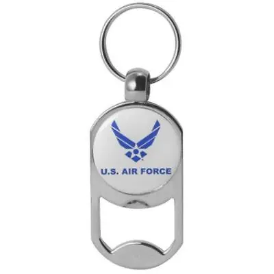 Military Air Force Metal Key Chain Key Ring Bottle Opener U.s Air Force Insignia • $11.95