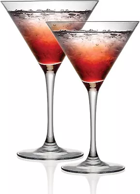 Cocktail Glasses Set Of 2 Martini Party 300ml Drinking Glass Dishwasher Safe • £9.95