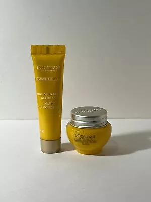 L'occitane 2 Pcs Travel Set-Immortelle Divine Creme 0.1 Oz & Cleansing  0.4 Oz • $25.99