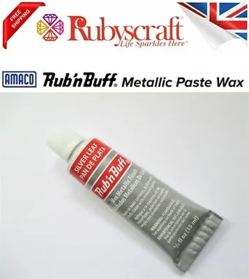 £9.99 • Buy Rub N Buff Original Metallic Gilding Wax Silver Wood Frame Paste 15ml