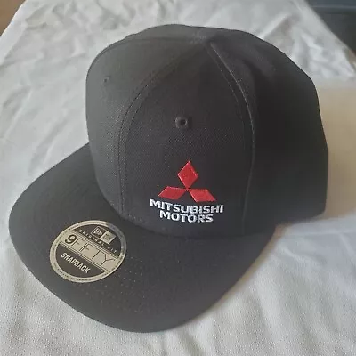 Mitsubishi Motors 9Fifty New Era Hat Adjustable Snapback Black Cap NEW • $39.23