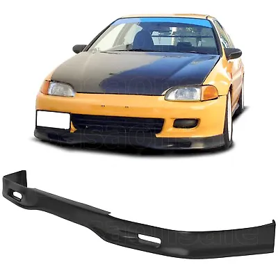 [SASA] Fit For 92-95 Honda Civc 2dr 3dr SP2 Style PU Front Bumper Lip Spoiler • $89.99