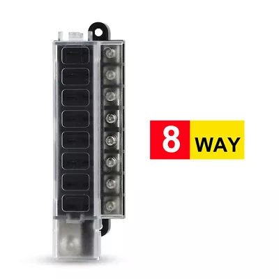 8 Way 32V Car Truck Circuit Fuse Box Circuit Breaker Blade Fuses Terminal Kit 1× • $38.50